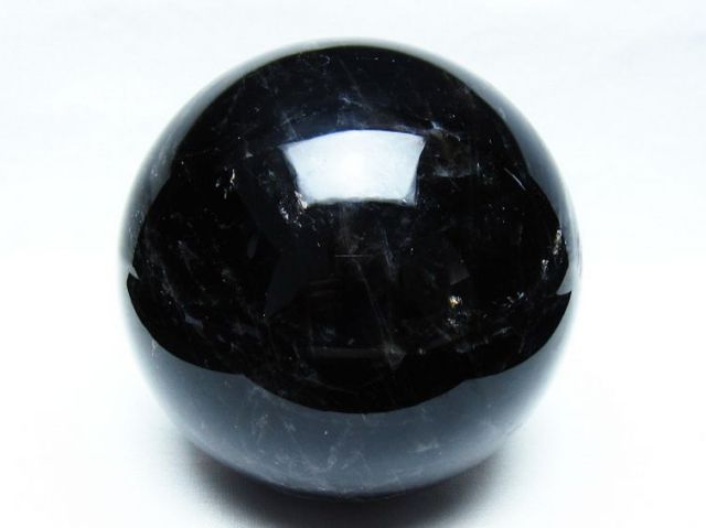 2.7Kgモリオン 純天然 黒水晶 丸玉 130mm [t572-11961]