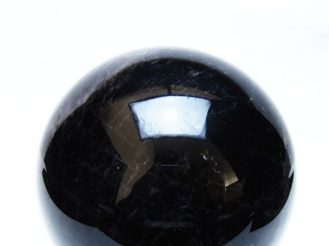 1.9Kgモリオン 純天然 黒水晶 丸玉 115mm [t572-12035]