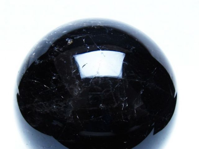 1.8Kgモリオン 純天然 黒水晶 丸玉 113mm [t572-12051]