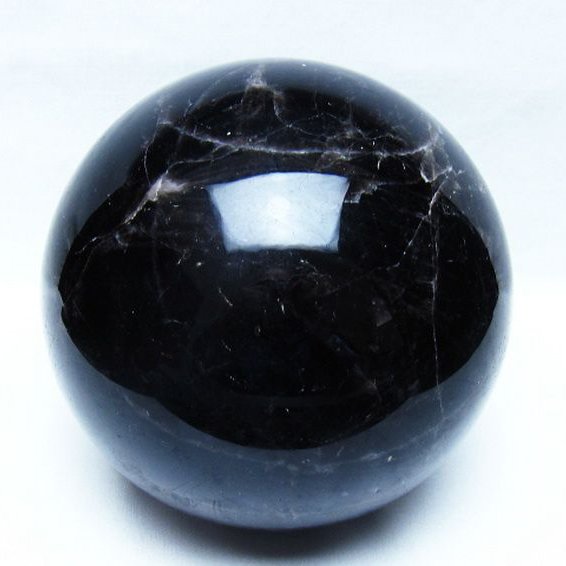 4.4Kgモリオン 純天然 黒水晶 丸玉 150mm [t572-12075]