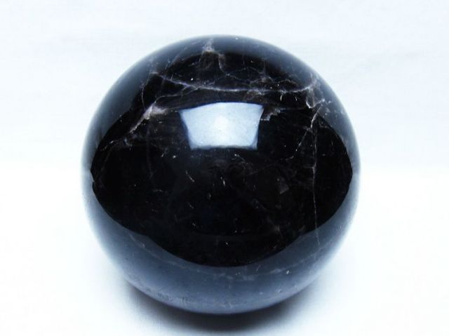 4.4Kgモリオン 純天然 黒水晶 丸玉 150mm [t572-12075]