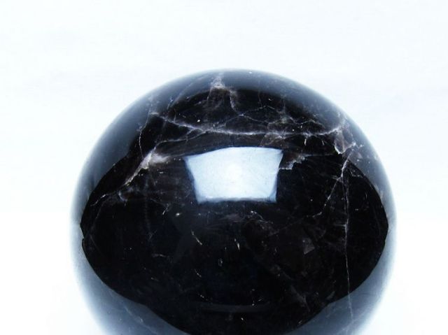 4.4Kgモリオン 純天然 黒水晶 丸玉 150mm [t572-12075]