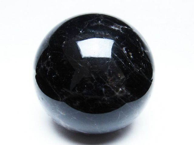 3.1Kgモリオン 純天然 黒水晶 丸玉 137mm [T572-9407]