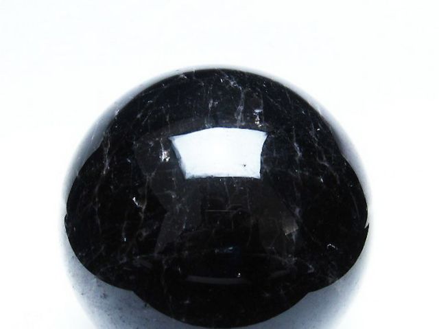 2.2Kgモリオン 純天然 黒水晶 丸玉 119mm [T572-9413]