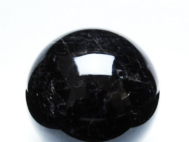 2.1Kgパワーストーン 天然石 モリオン 純天然 黒水晶 丸玉 118mm [T572-9473]2枚目