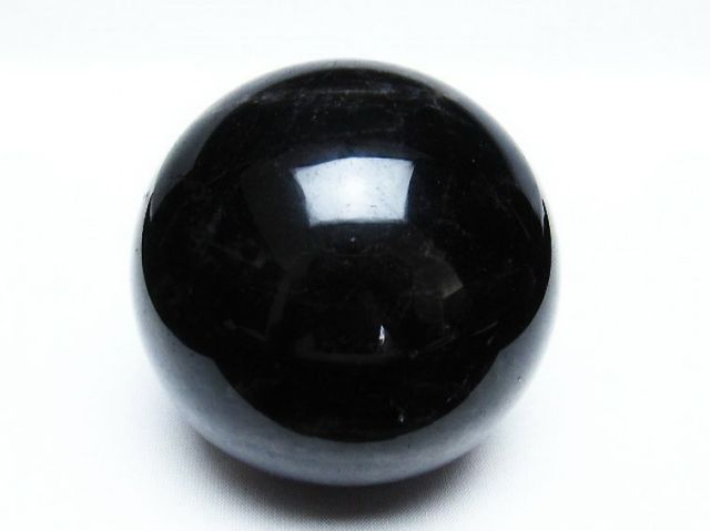 モリオン 純天然 黒水晶 丸玉 76mm [T572-9574]