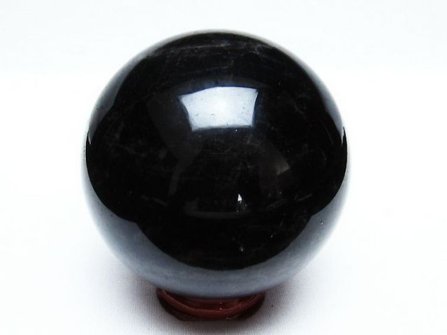 モリオン 純天然 黒水晶 丸玉 76mm [T572-9574]