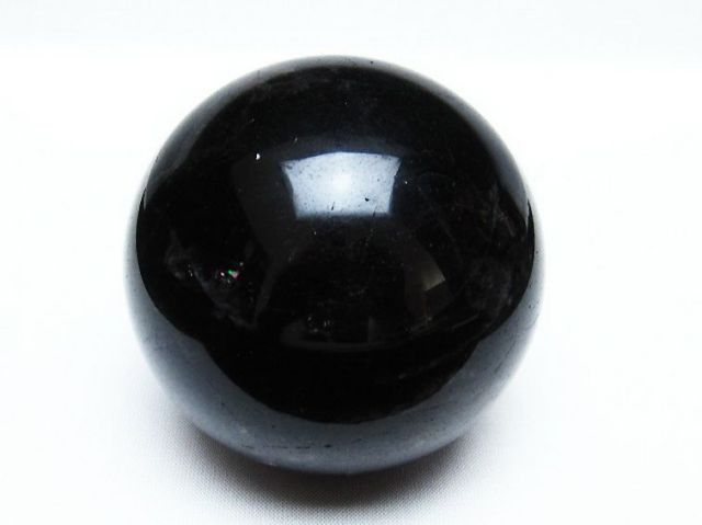 モリオン 純天然 黒水晶 丸玉 71mm [T572-9603]