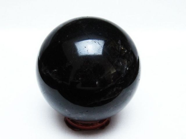 モリオン 純天然 黒水晶 丸玉 71mm [T572-9603]