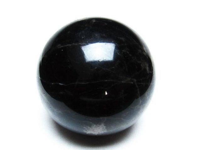 モリオン 純天然 黒水晶 丸玉 82mm [T572-9867]