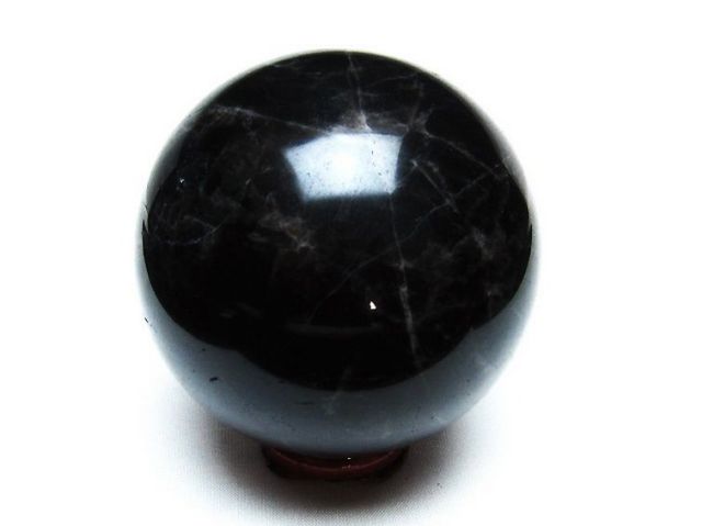 モリオン 純天然 黒水晶 丸玉 82mm [T572-9867]