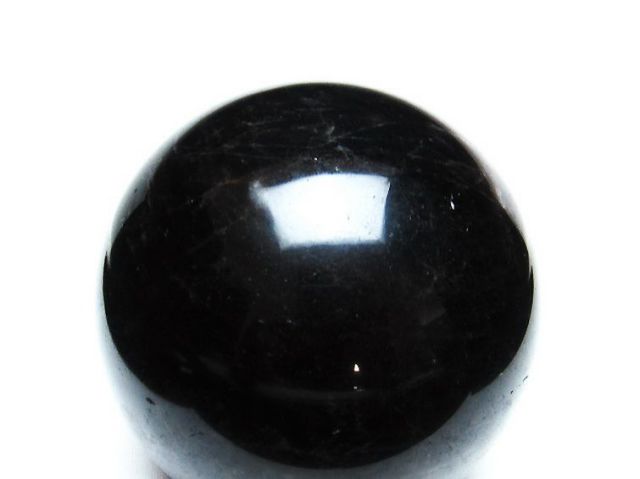 1.2Kgモリオン 純天然 黒水晶 丸玉 94mm [T572-9911]