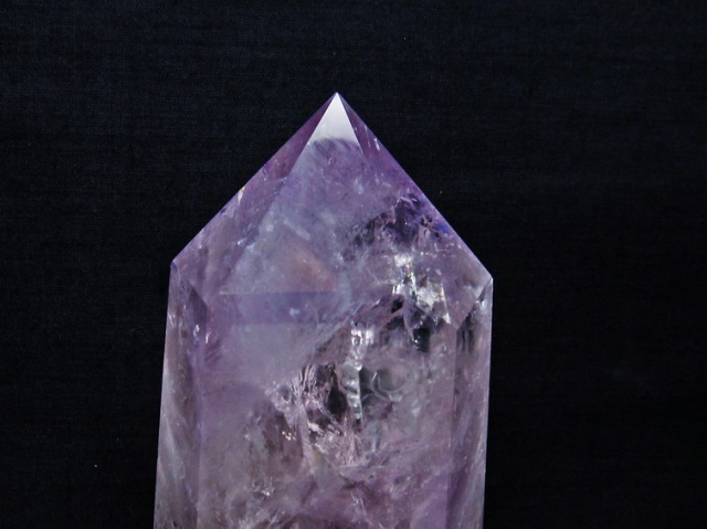 プリズムストーン パワーストーン 天然石 アメジストファントム六角柱[T573-5306]