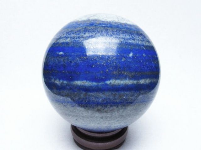 大型ラピスラズリ丸玉　台付き１個 1.5Kgラピスラズリ丸玉 98mm [t574-4589]