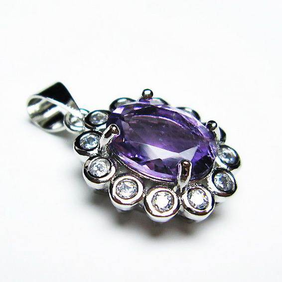 アメジストペンダント[T576-2133]