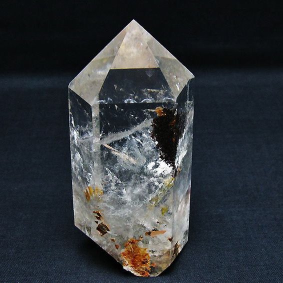 赤ガーデン水晶六角柱[T577-4664]