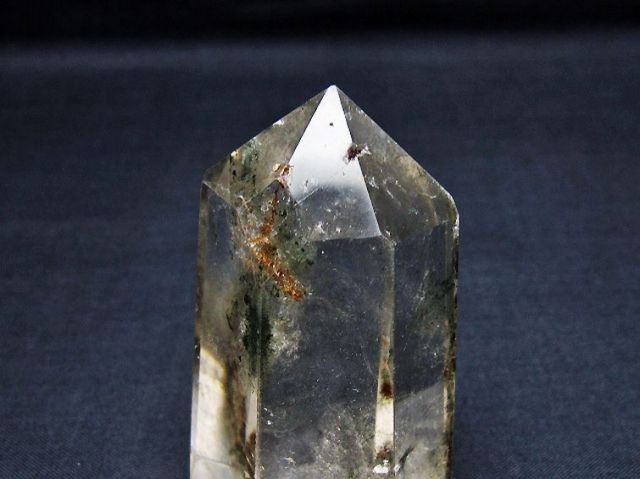 パワーストーン 天然石 ガーデン水晶六角柱[T577-4681]