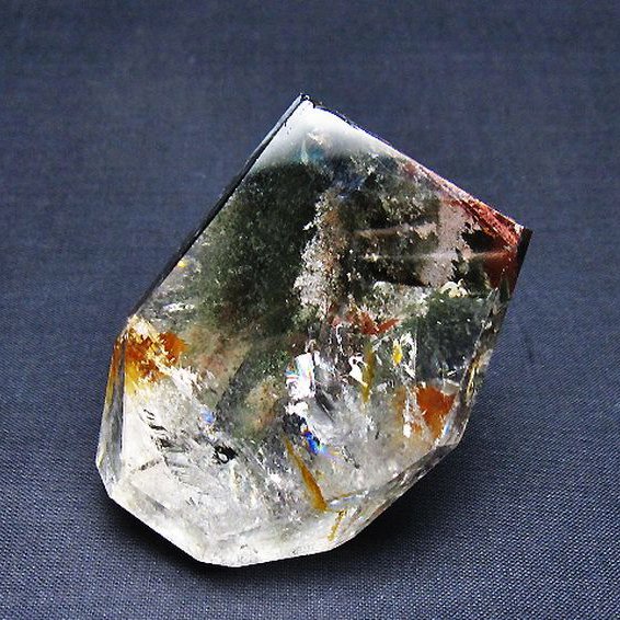 グリーンファントム原石 [t577-4814]