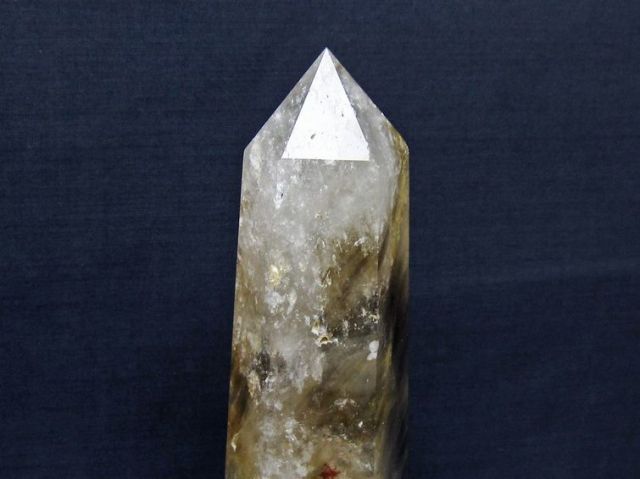 パワーストーン 天然石 ライトニング水晶六角柱[T581-6132]