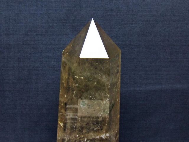 パワーストーン 天然石 ライトニング水晶六角柱[T581-6144]