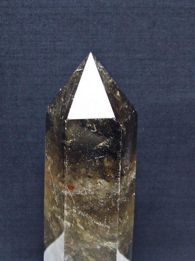 061549 天然石ブラックルチルインクォーツ六角柱 061549 天然石ブラックルチルインクォーツ六角柱