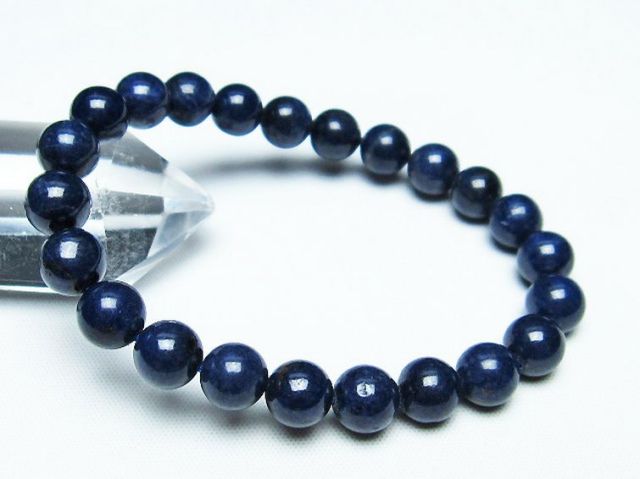 パワーストーン  サファイアブレスレット 8mm [T589-6202]1枚目