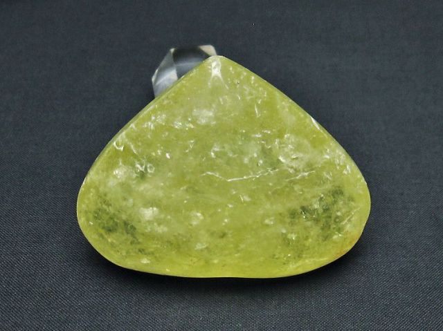 パワーストーン 天然石 シトリンハート置物[T593-1236]