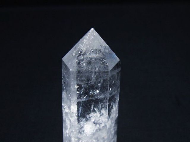 レア/天然石/パワーストーン/天然水晶を削り出したレンズ/眼鏡 パワーストーン 天然石 ヒマラヤ水晶六角柱[T60-28031]