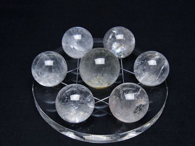 ヒマラヤ水晶丸玉七星陣 24mm [T602-2522]