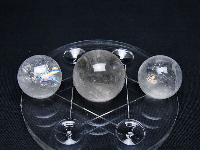 ヒマラヤ水晶丸玉七星陣 25mm [T602-2525]