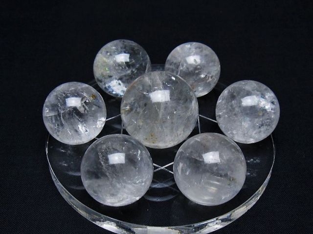 ヒマラヤ水晶丸玉七星陣 25mm [T602-2538]