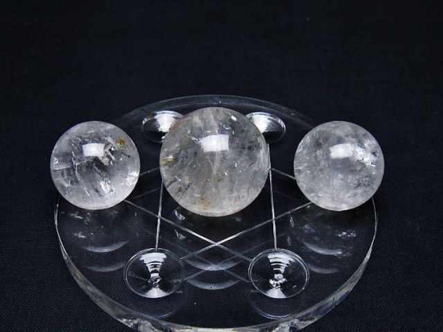ヒマラヤ水晶丸玉七星陣 25mm [T602-2538]
