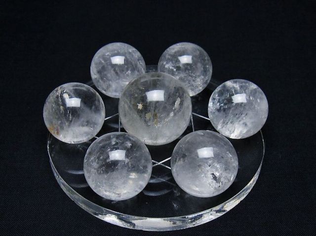 ヒマラヤ水晶丸玉七星陣 25mm [T602-2547]