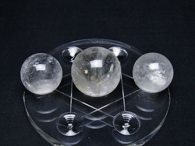 ヒマラヤ水晶丸玉七星陣 25mm [T602-2547]