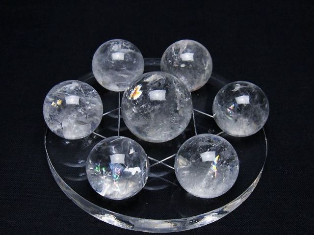 ヒマラヤ水晶丸玉七星陣 24mm [T602-2559]