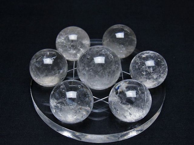 ヒマラヤ水晶丸玉七星陣 25mm [T602-2619]