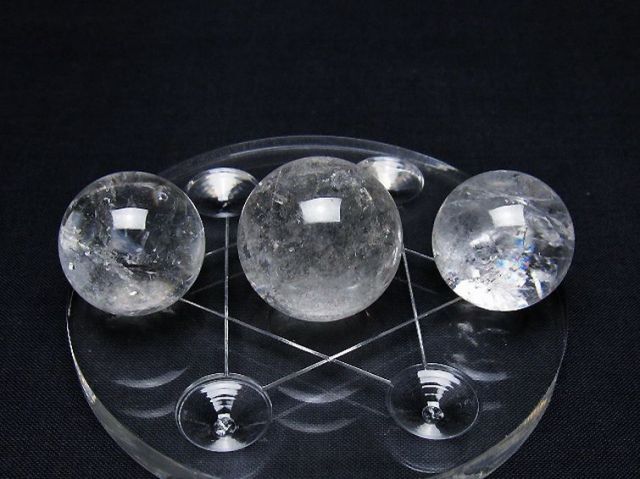 ヒマラヤ水晶丸玉七星陣 25mm [T602-2619]