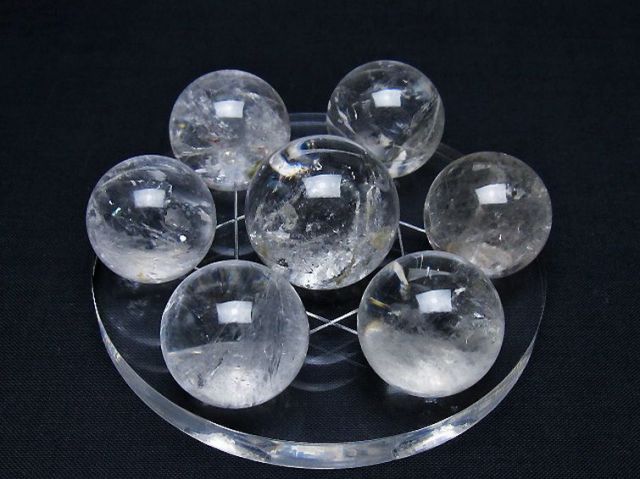ヒマラヤ水晶丸玉七星陣 26mm [T602-2673]