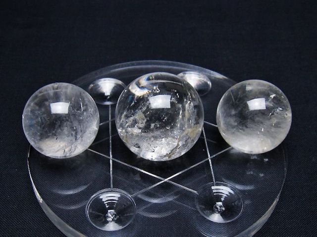 ヒマラヤ水晶丸玉七星陣 26mm [T602-2673]