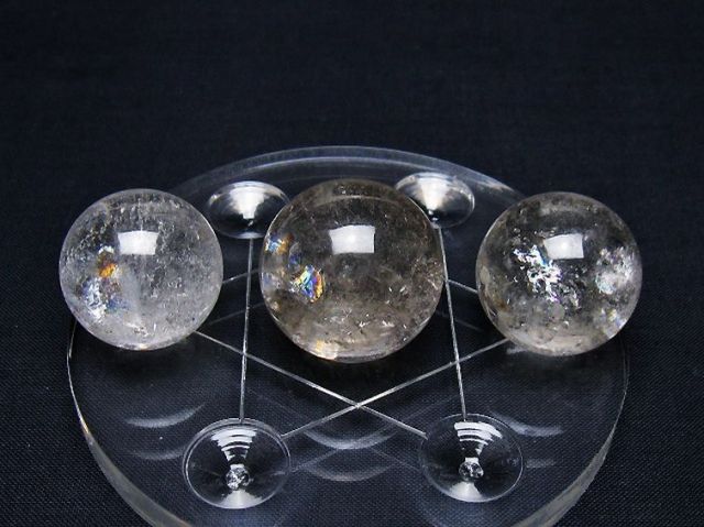 ヒマラヤ水晶丸玉七星陣 26mm [T602-2676]