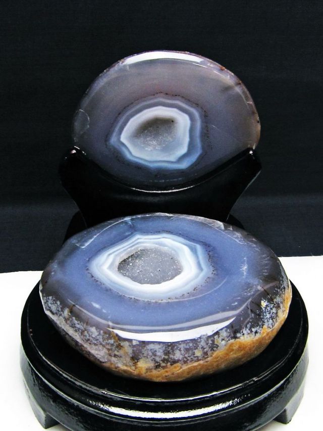 1.4Kgパワーストーン 天然石 ペア水晶トレジャーメノウ[T604-7143]1枚目