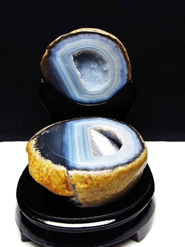 1.2Kgパワーストーン 天然石 ペア水晶トレジャーメノウ[T604-7354]