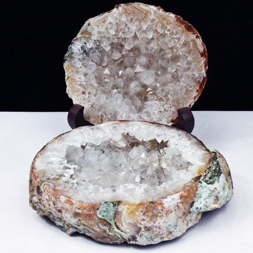 パワーストーン 天然石 ペア水晶トレジャーメノウ[T605-3579]