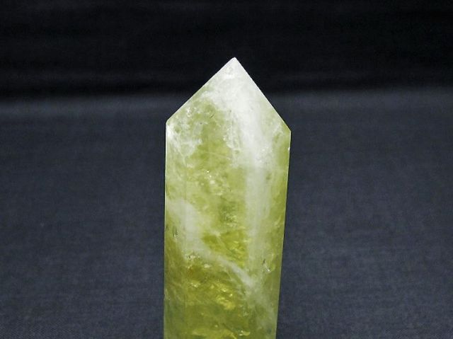 シトリン水晶六角柱[T61-14349]