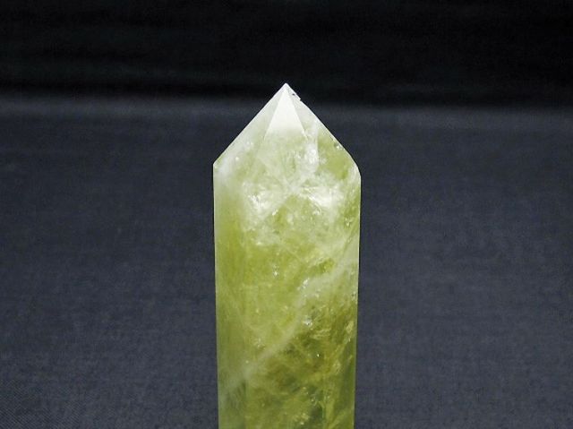 シトリン水晶六角柱[T61-14349]