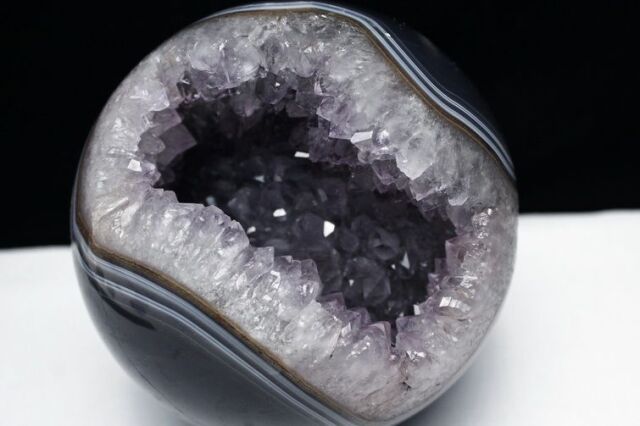 4.1Kg アメジスト笑口丸玉150mm[T610-11859] 