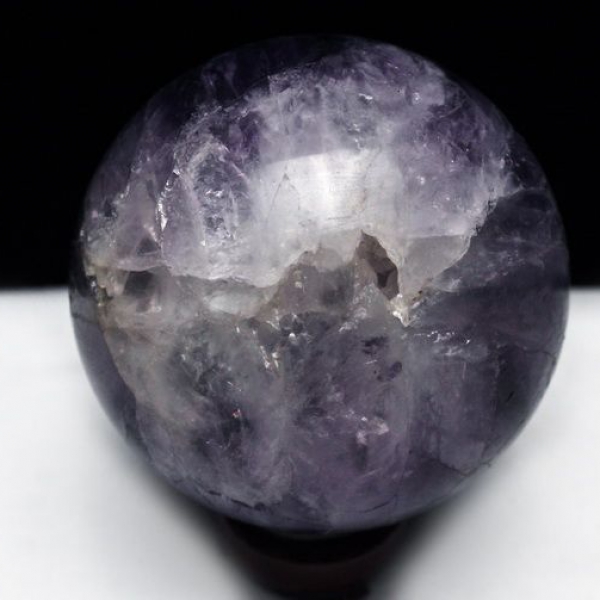 アメジスト笑口丸玉90mm[T610-11901]