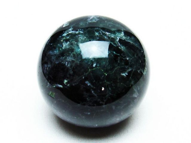 パワーストーン 天然石 フローライト丸玉59mm[T616-3698]1枚目