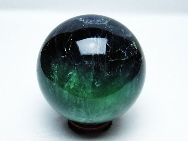 パワーストーン 天然石 フローライト丸玉 75mm [T616-3793]3枚目