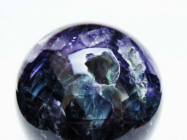 レインボー☆フローライト 丸玉☆ 癒しパワーパワーストーン